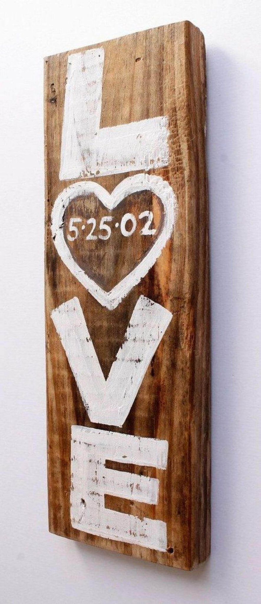 rustic love wood signs