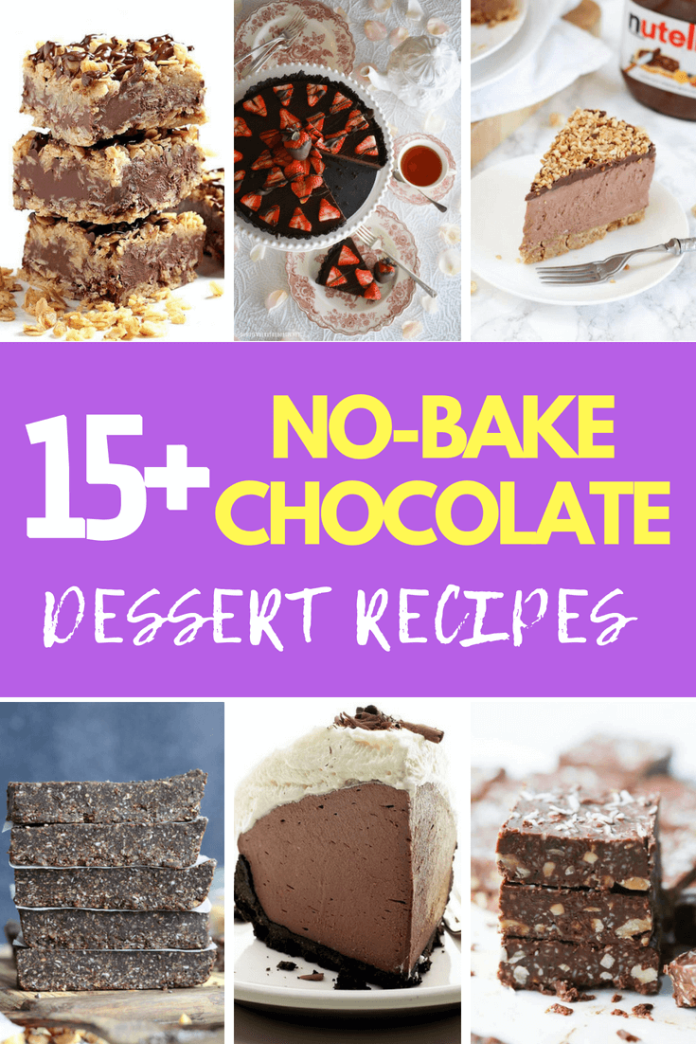15+ Delicious NoBake Chocolate Desserts With 10 Ingredients or Less
