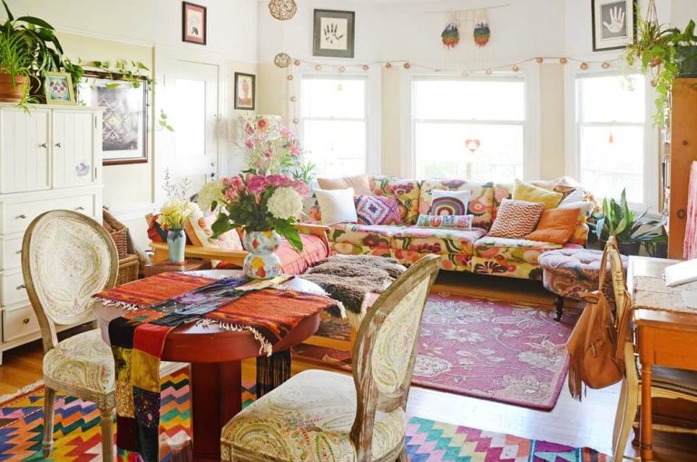 21+ DIY Boho-Chic Room Decor Ideas (Living Room, Bedroom, WallArt)
