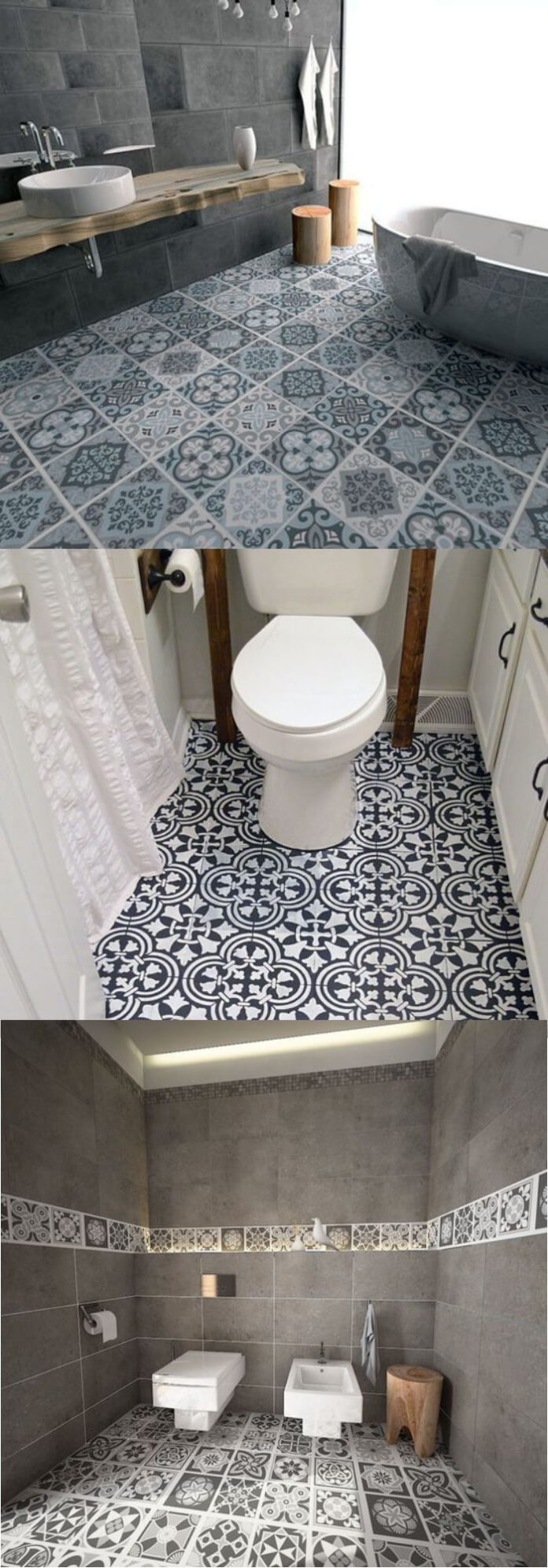 10+ Unique Bathroom Floor Tile Designs & Ideas For 2024