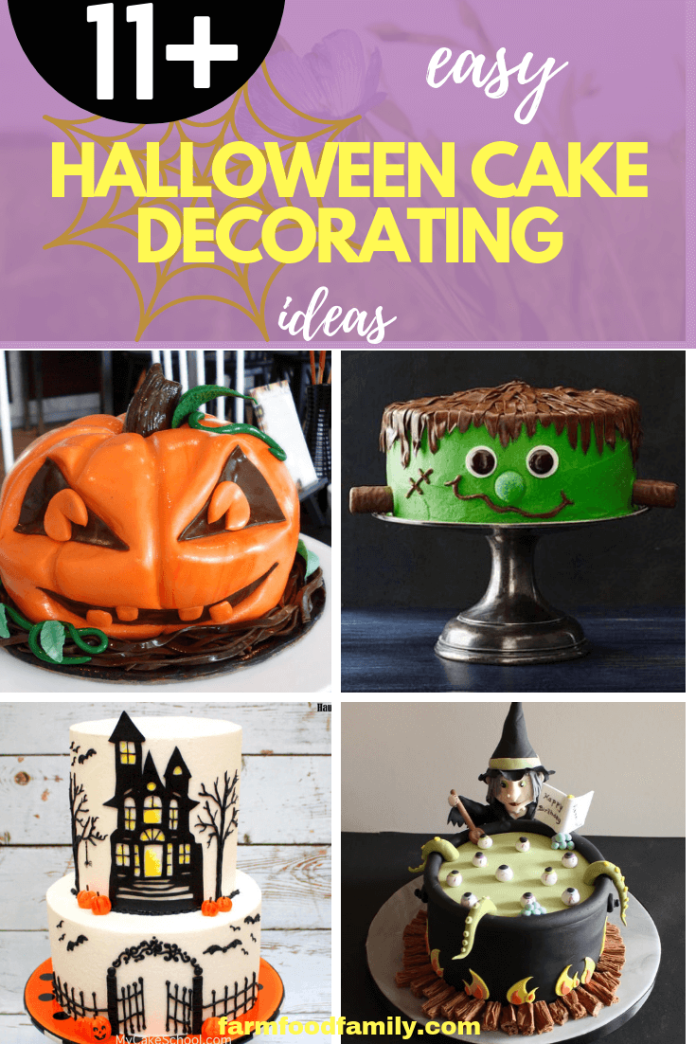 11+ Easy Halloween Cake Decorating Ideas FarmFoodFamily