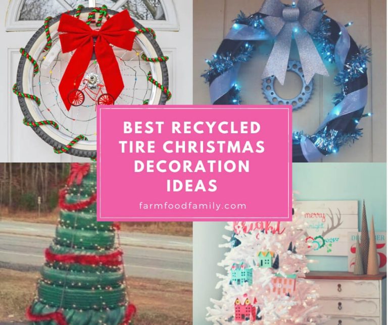 13 Best Recycled Tire Christmas Decoration Ideas For 2024