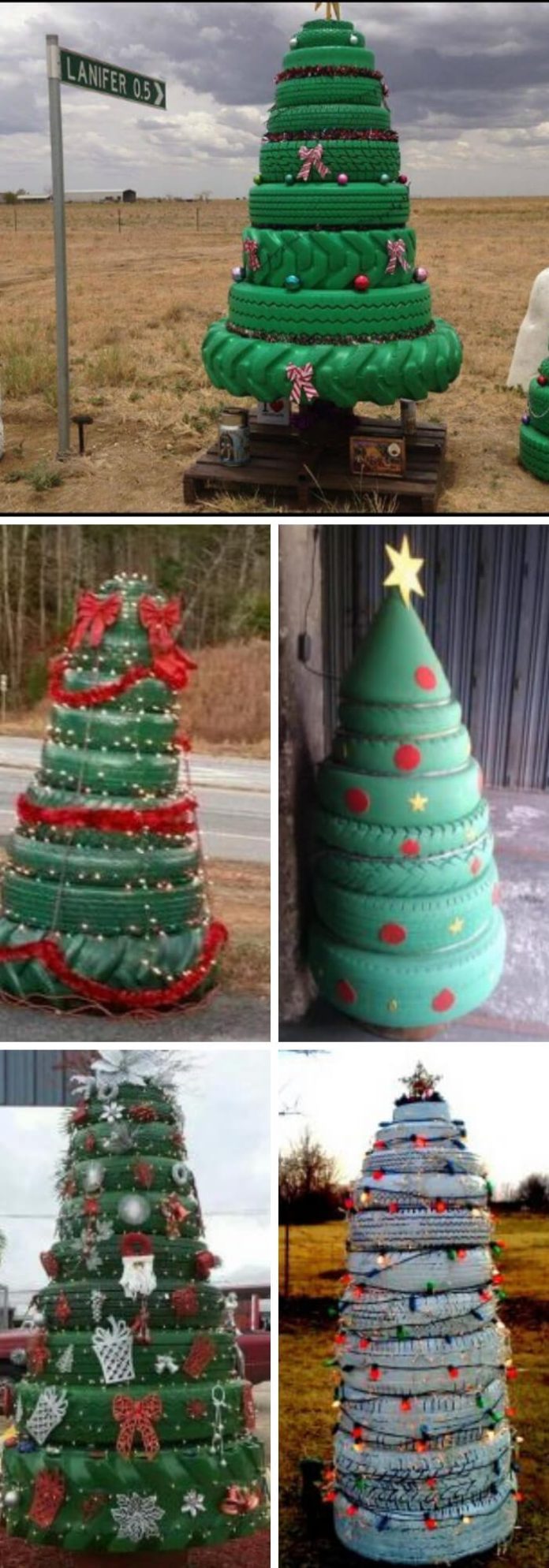 13 Best Recycled Tire Christmas Decoration Ideas For 2024