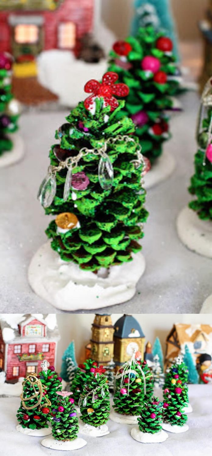 27+ Quick and Easy Pinecone Christmas Ornaments FarmFoodFamily