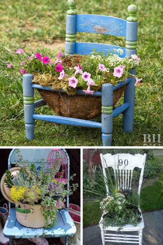 28+ Best Upcycled Chair Planter Ideas to Inspire You (2024)