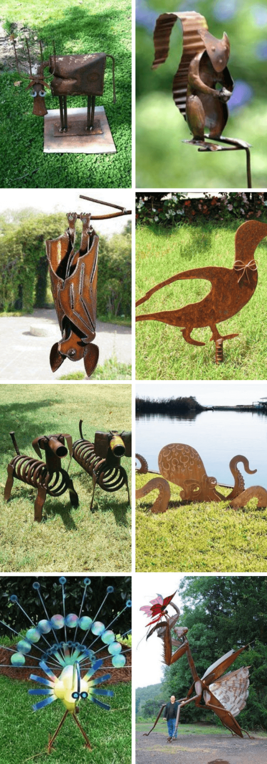 12+ Creative Rusty Metal Garden Decor Ideas & Projects For 2024