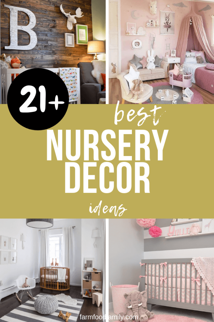 21+ Beautiful Nursery Bedroom Decor Ideas & Designs For 2024