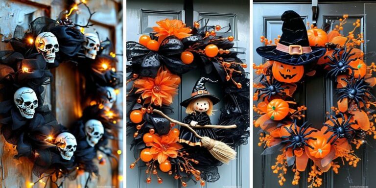 45+ Spooky Halloween Wreath Ideas That Will Wow Your Neighbors