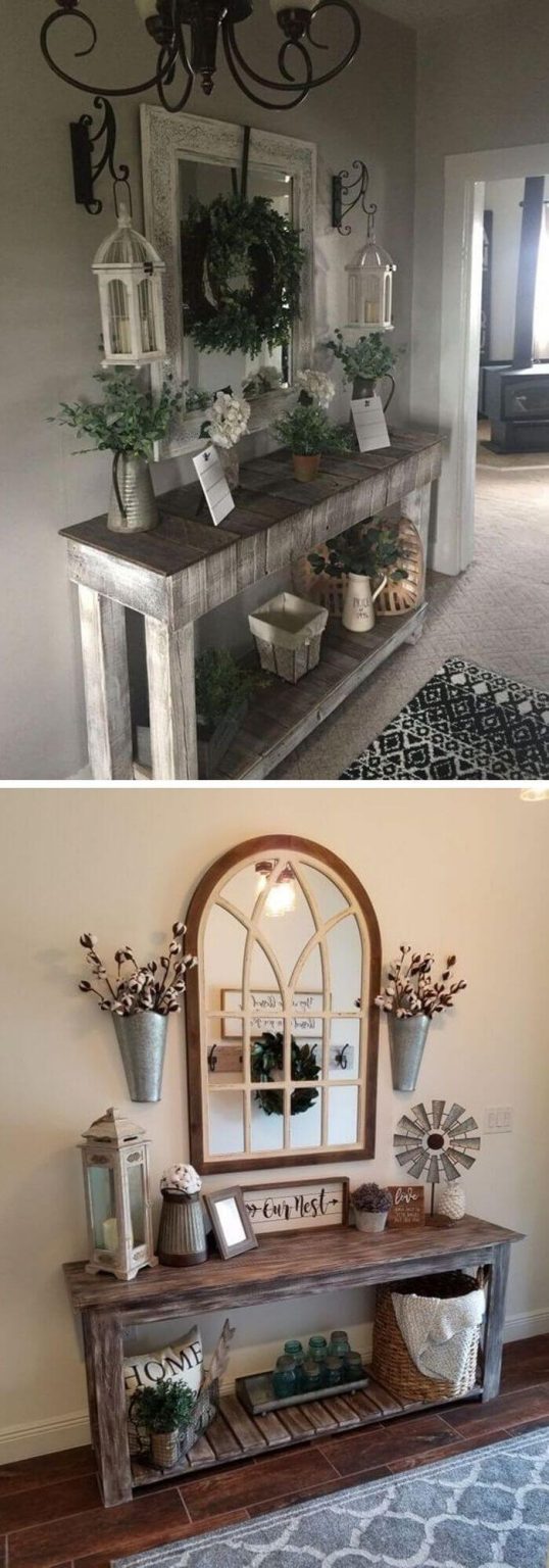 20+ Beautiful Farmhouse Entryway Decor Ideas & Designs For 2024