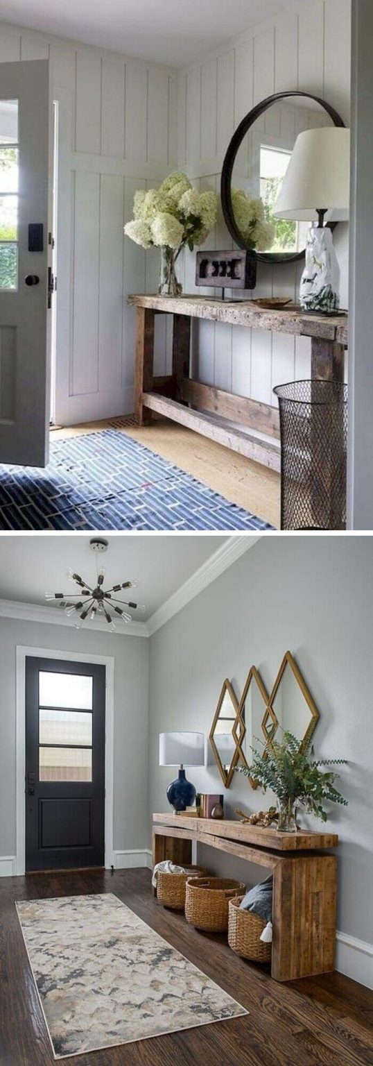 20+ Beautiful Farmhouse Entryway Decor Ideas & Designs For 2024