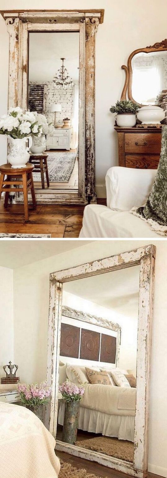 22+ Beautiful Farmhouse Mirror Decor Ideas & Designs For Your House 2024