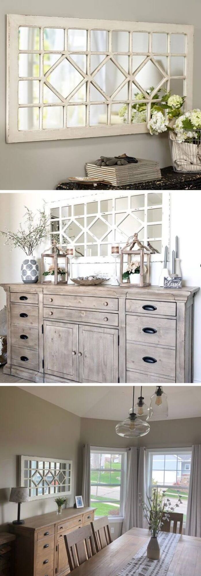 22+ Beautiful Farmhouse Mirror Decor Ideas & Designs For Your House 2024