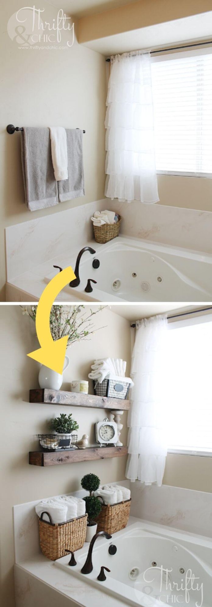 32+ Creative DIY Bathroom Shelf Ideas For Storage Solution – FarmFoodFamily