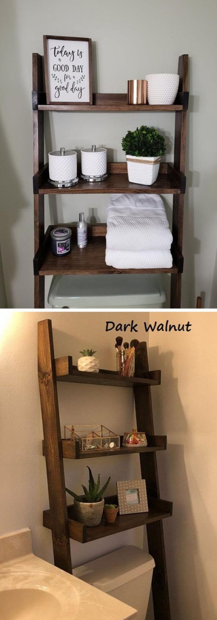 32+ Creative DIY Bathroom Shelf Ideas For Storage Solution – FarmFoodFamily