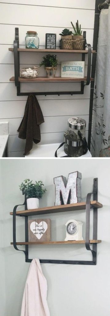 32+ Creative DIY Bathroom Shelf Ideas For Storage Solution – FarmFoodFamily