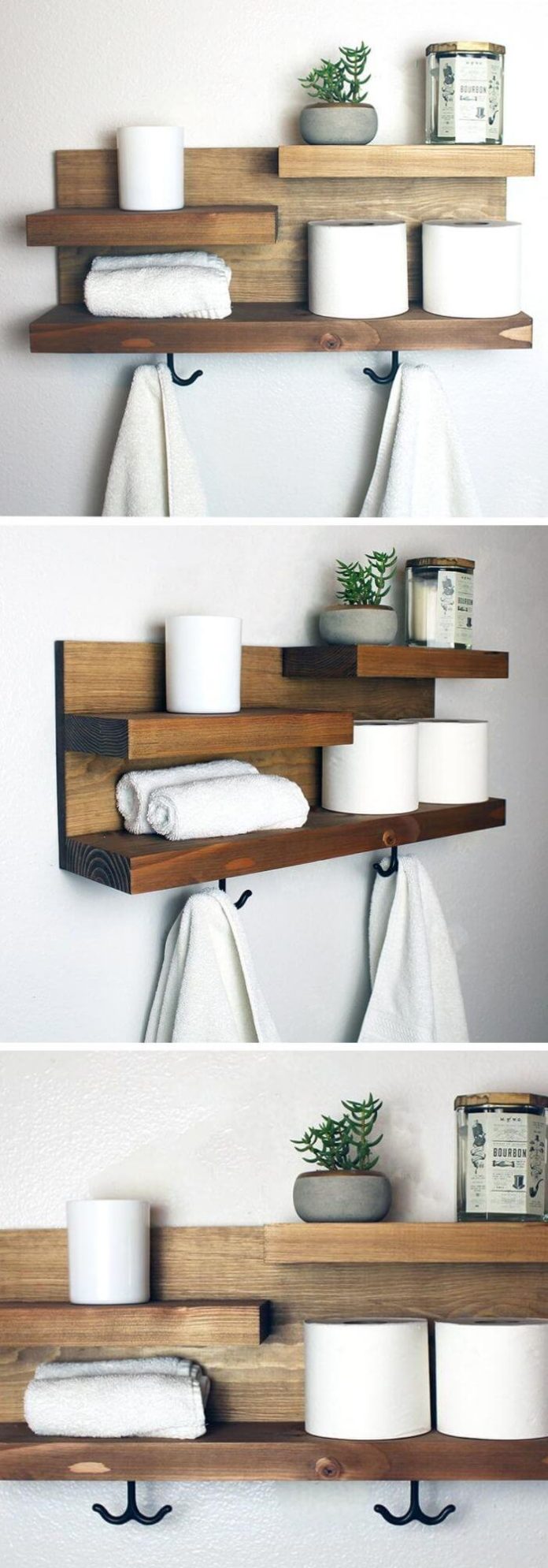 32+ Creative DIY Bathroom Shelf Ideas For Storage Solution ??? FarmFoodFamily