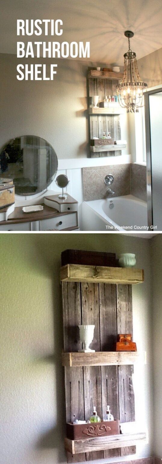 32+ Creative DIY Bathroom Shelf Ideas For Storage Solution – FarmFoodFamily