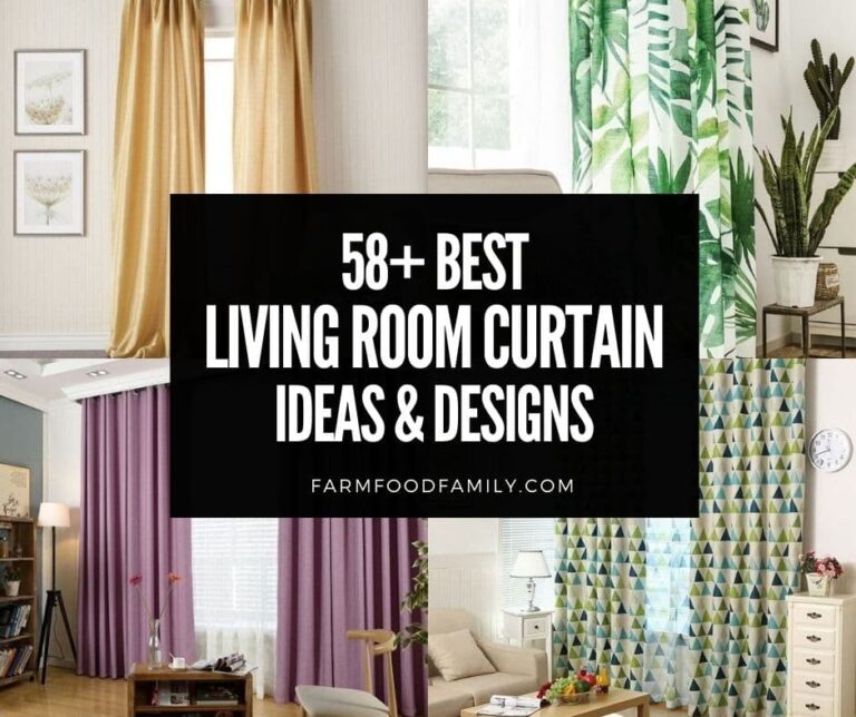 58+ Beautiful Living Room Curtain Ideas and Designs (With Photos)