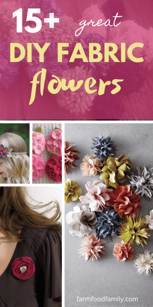 15+ Beautiful DIY Fabric Flower Ideas & Designs (With Tutorials) For 2024