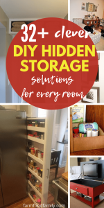 32+ Clever DIY Hidden Storage Ideas and Designs For Every Room
