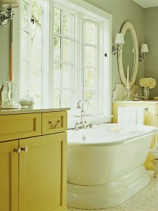 30+ Beautiful Sunny Yellow Bathroom Ideas & Designs For 2024