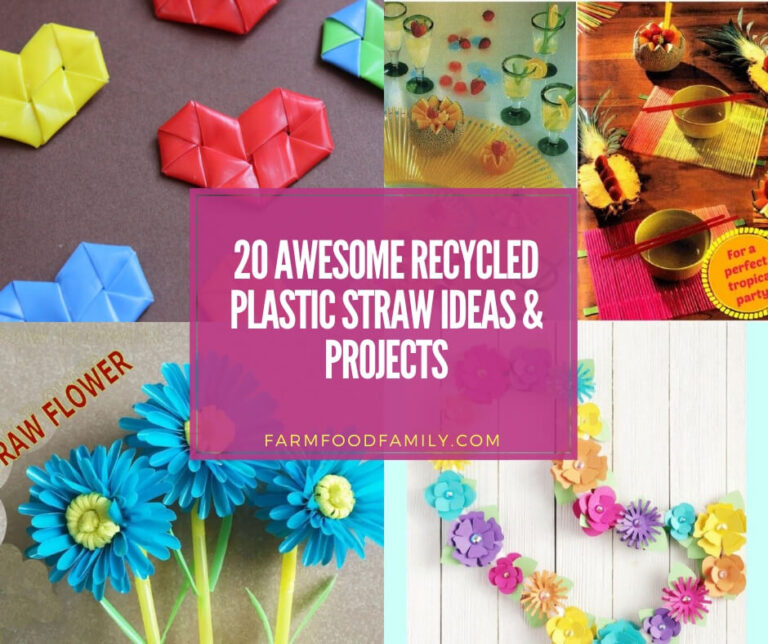 20 Awesome Recycled Plastic Straw Ideas & Projects
