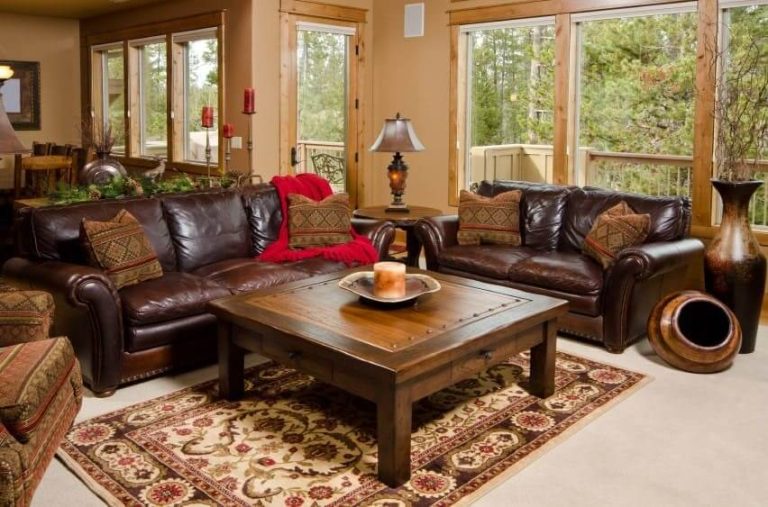 20+ Best Dark Brown Leather Sofa Decorating Ideas and Designs [2024 ]