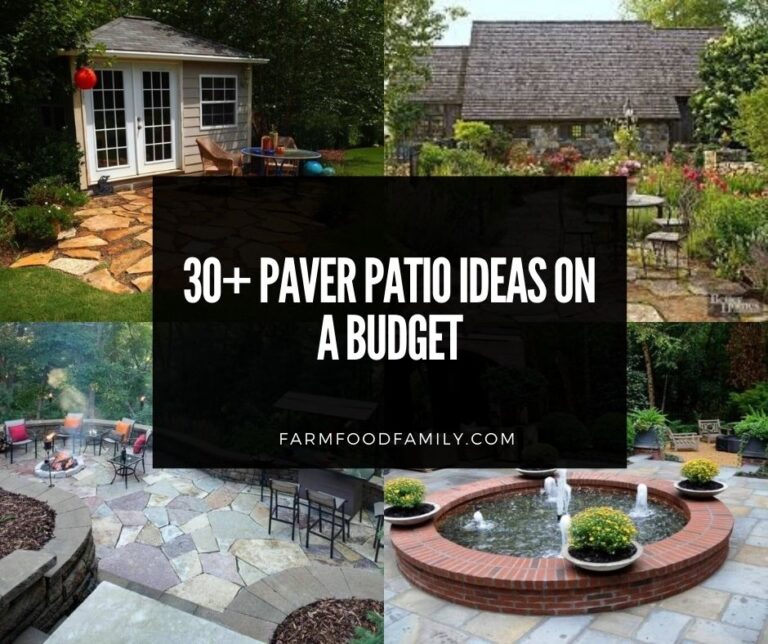30+ Easy & Inexpensive Paver Patio Ideas and Designs