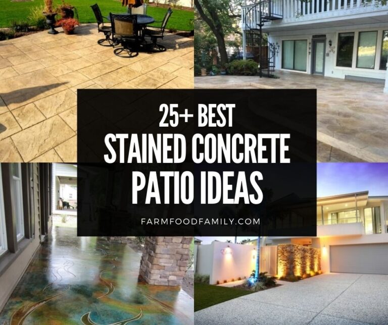 25+ Best Stained Concrete Patio Ideas and Designs