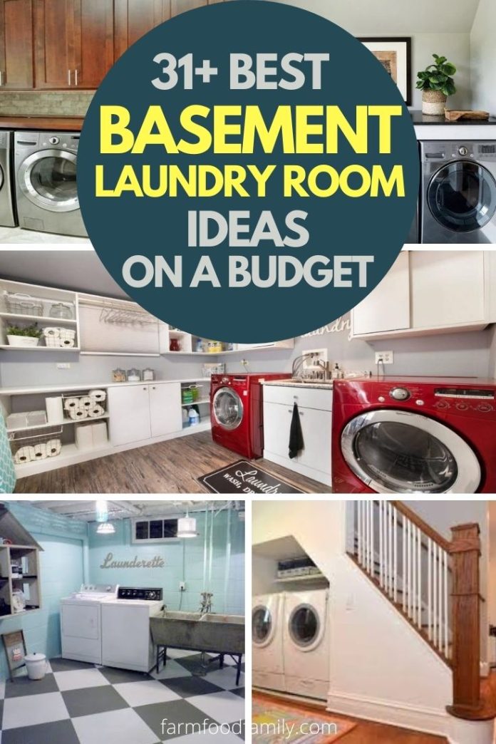 31+ Basement Laundry Room Makeover Ideas On a Budget 2024