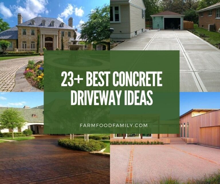 23 Best Concrete Driveway Ideas and Designs