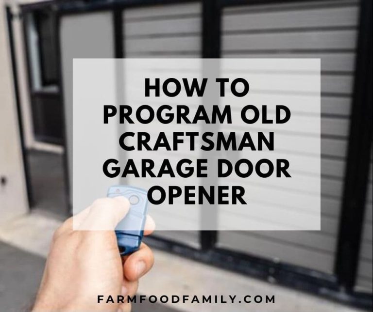 How To Program Old Craftsman Garage Door Opener (6 Easy Steps)