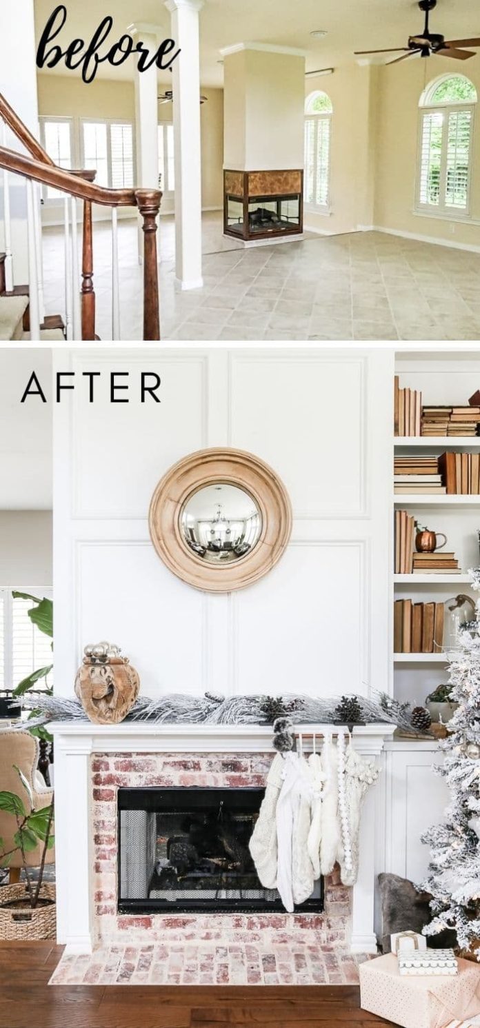 33+ Best Fireplace Remodel Ideas (Before and After) On A Budget In 2024