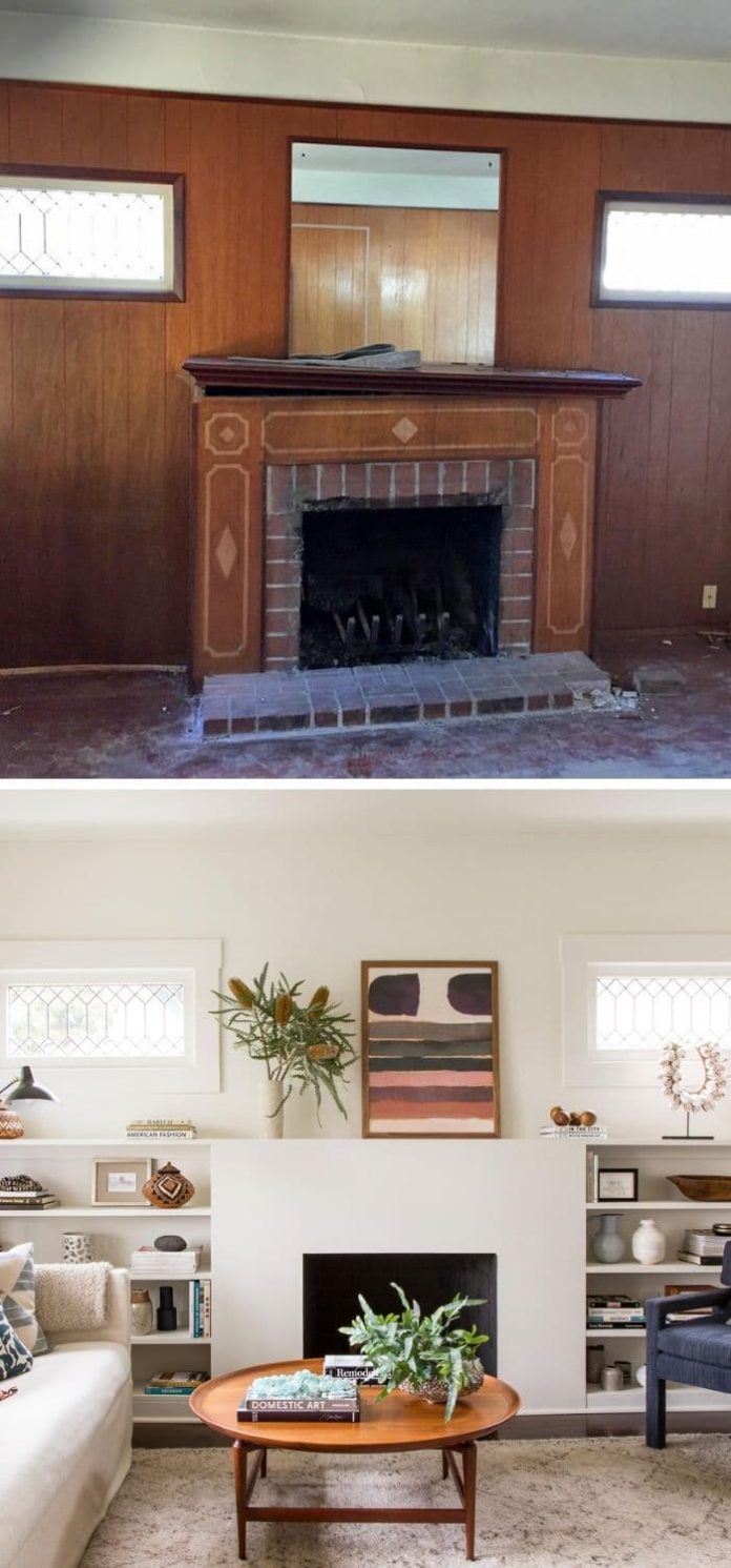 33+ Best Fireplace Remodel Ideas (Before and After) On A Budget In 2024