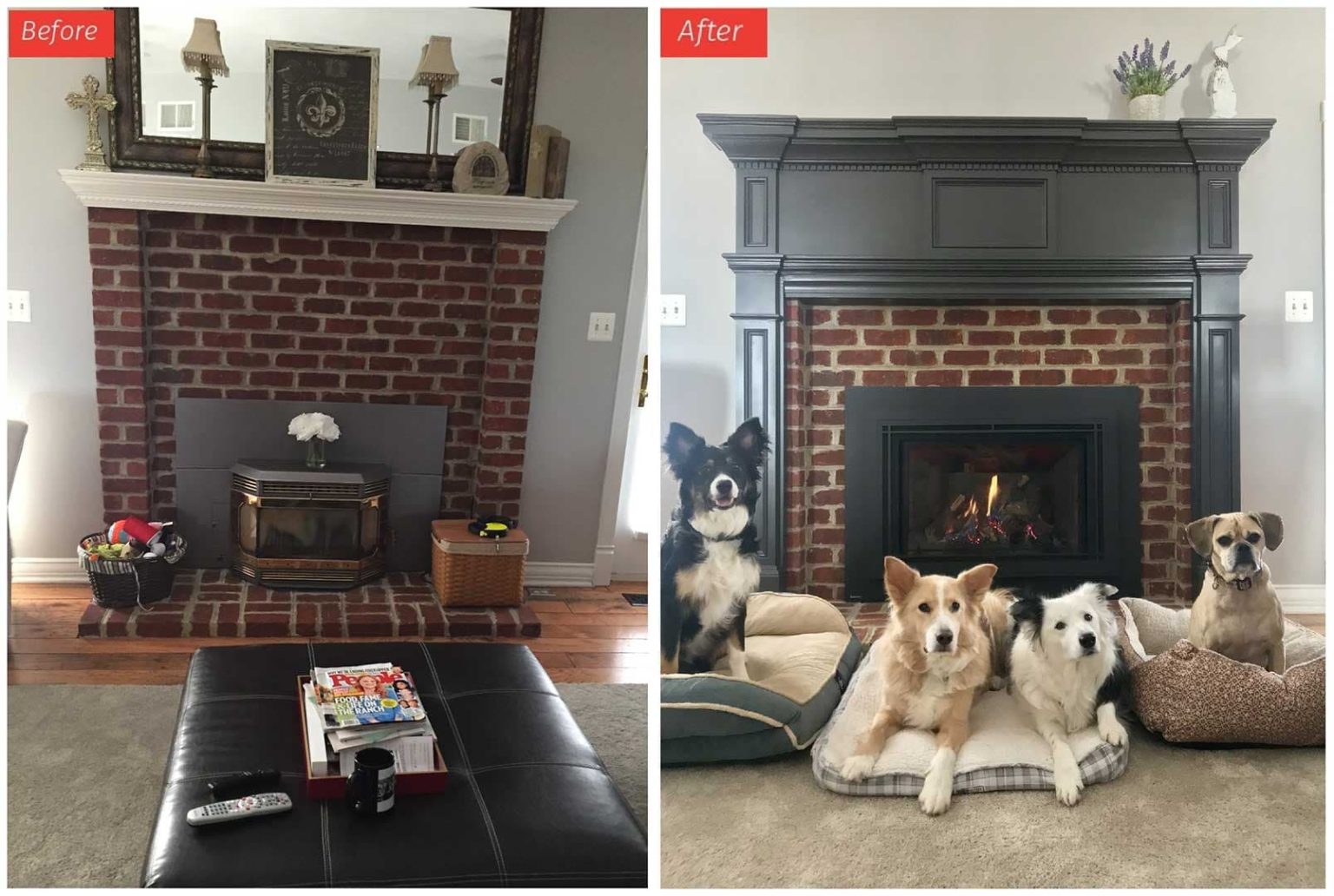 33+ Best Fireplace Remodel Ideas (Before and After) On A Budget In 2024