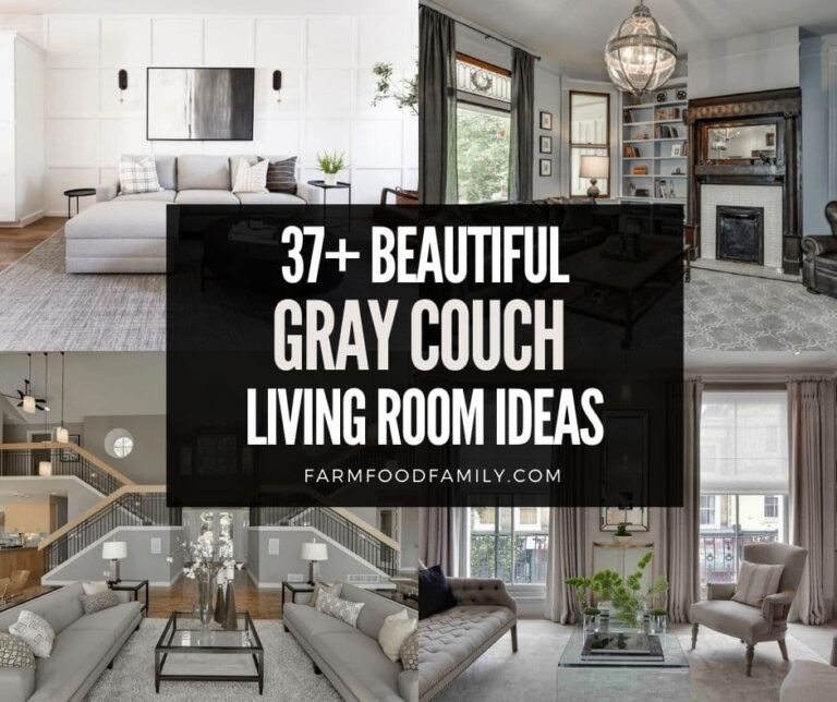 37 Beautiful Gray Couch Living Room Ideas and Designs (With Photos)