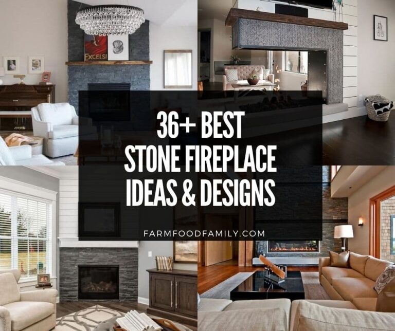 36+ Best Stone Fireplace Ideas and Designs