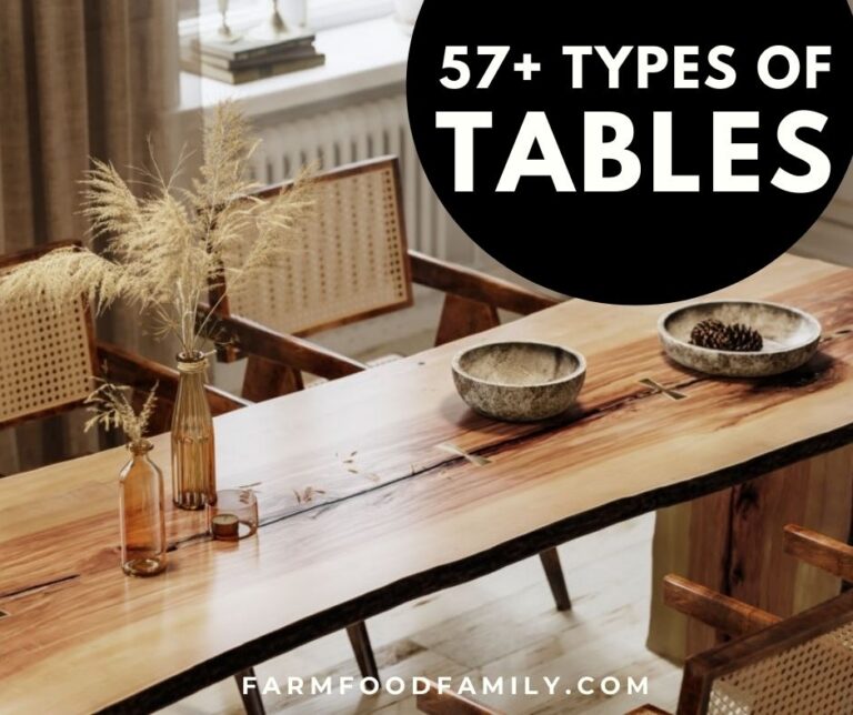 57+ Different Types Of Tables: Materials, Shapes, and Styles (Buying Guide)