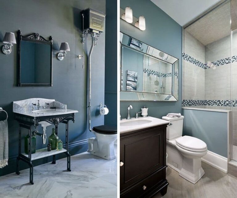 What Color Walls Go with Gray Tile Bathroom? (25 Ideas for 2024)