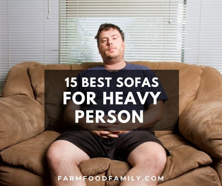 15 Best Sofas For Heavy Person (Buying Guide)