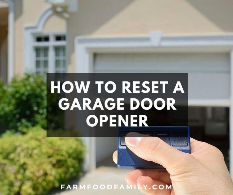 How to Reset a Garage Door Opener?