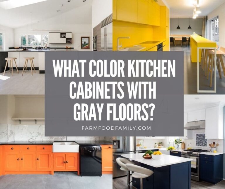 What Color Kitchen Cabinets with Gray Floors? (25 Ideas)