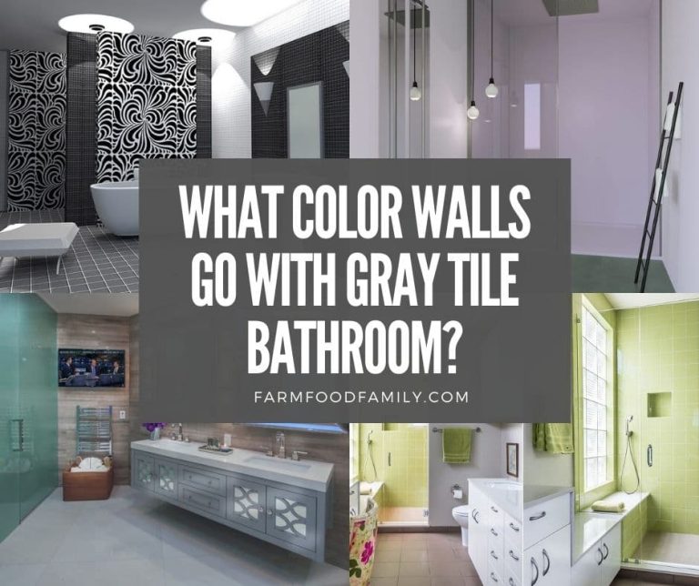 What Color Walls Go with Gray Tile Bathroom? (25 Ideas for 2024)