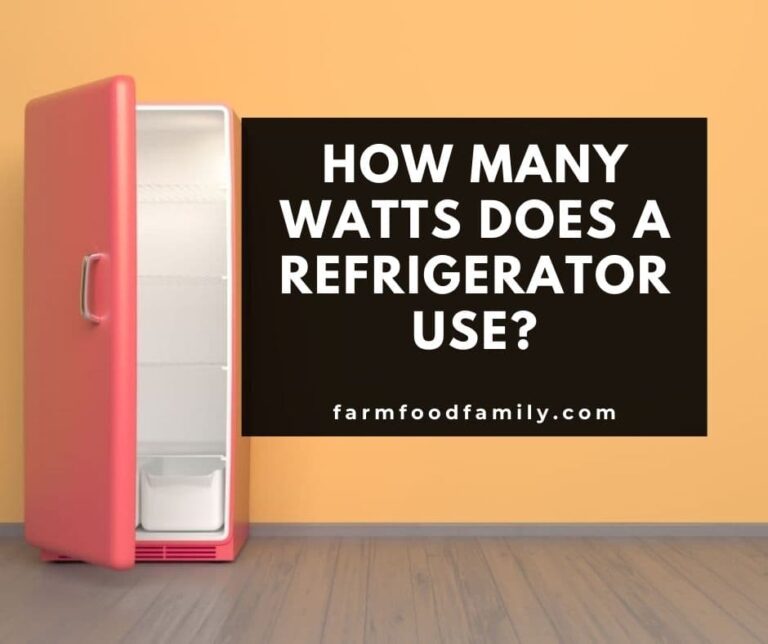 How Many Watts and Amps Does A Refrigerator Use?