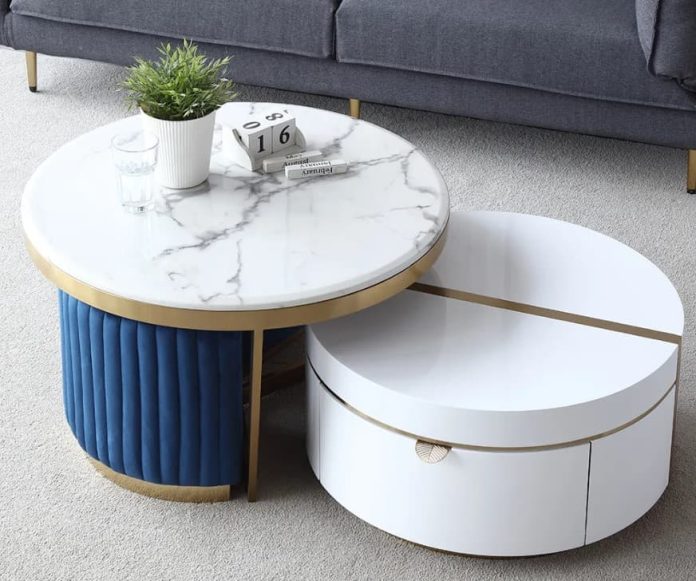 20+ Best Coffee Tables With Nesting Stools (Round, Rectangle, Square)