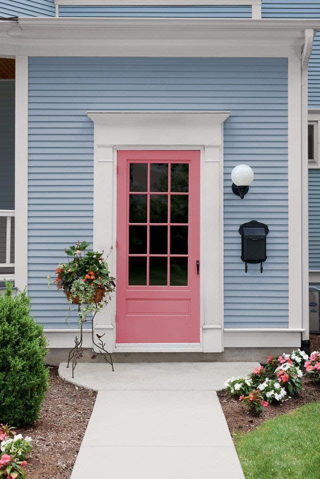 25+ Best Front Door Colors For A Blue House (Ideas and Designs)