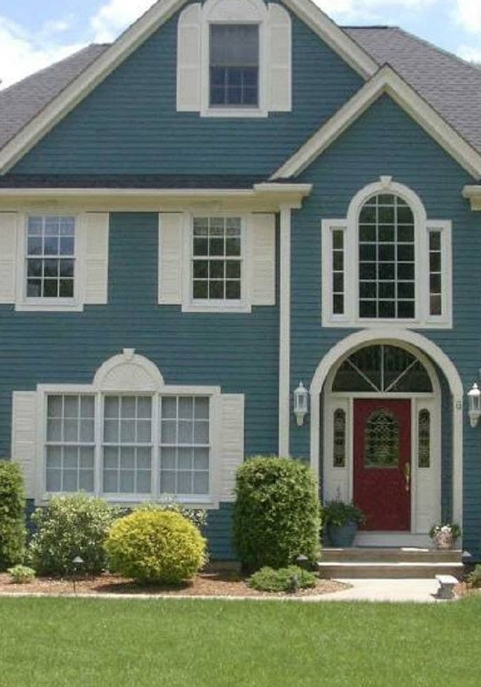 25+ Best Front Door Colors For A Blue House (Ideas and Designs)