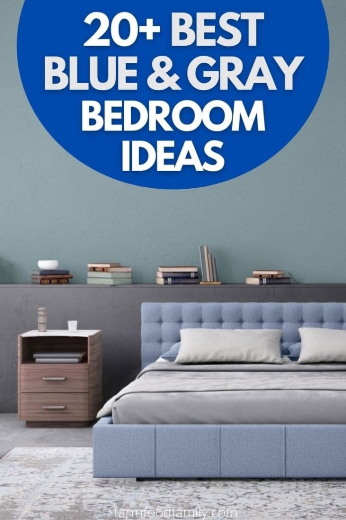 35+ Beautiful Blue and Gray Bedroom Ideas and Designs (With Photos)