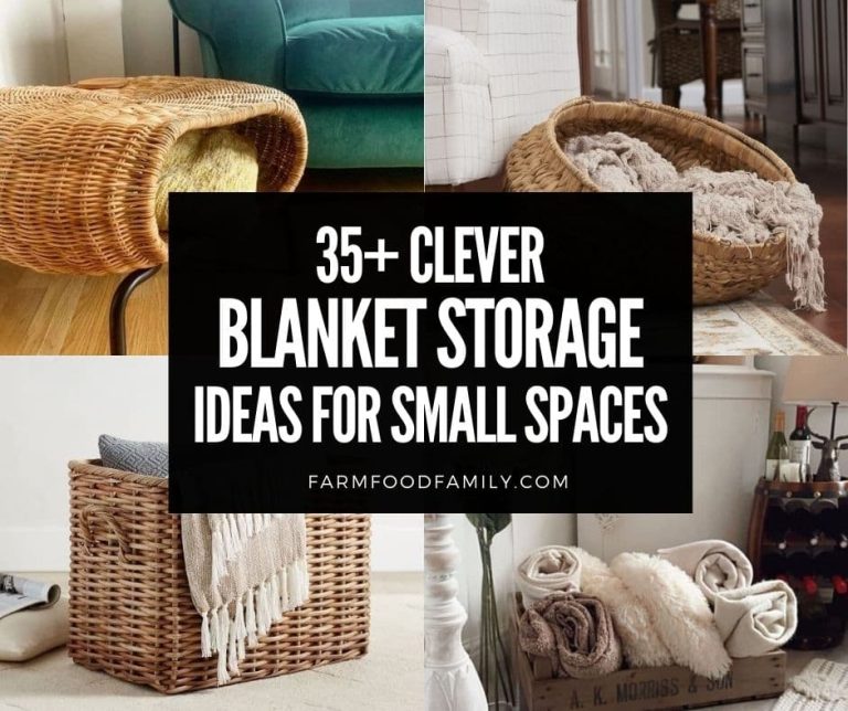 35+ Clever DIY Blanket Storage Ideas For Small Spaces & Closets (2024)