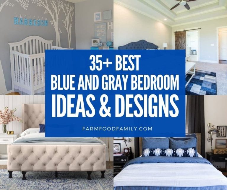 35+ Beautiful Blue and Gray Bedroom Ideas and Designs (With Photos)